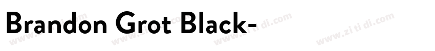 Brandon Grot Black字体转换